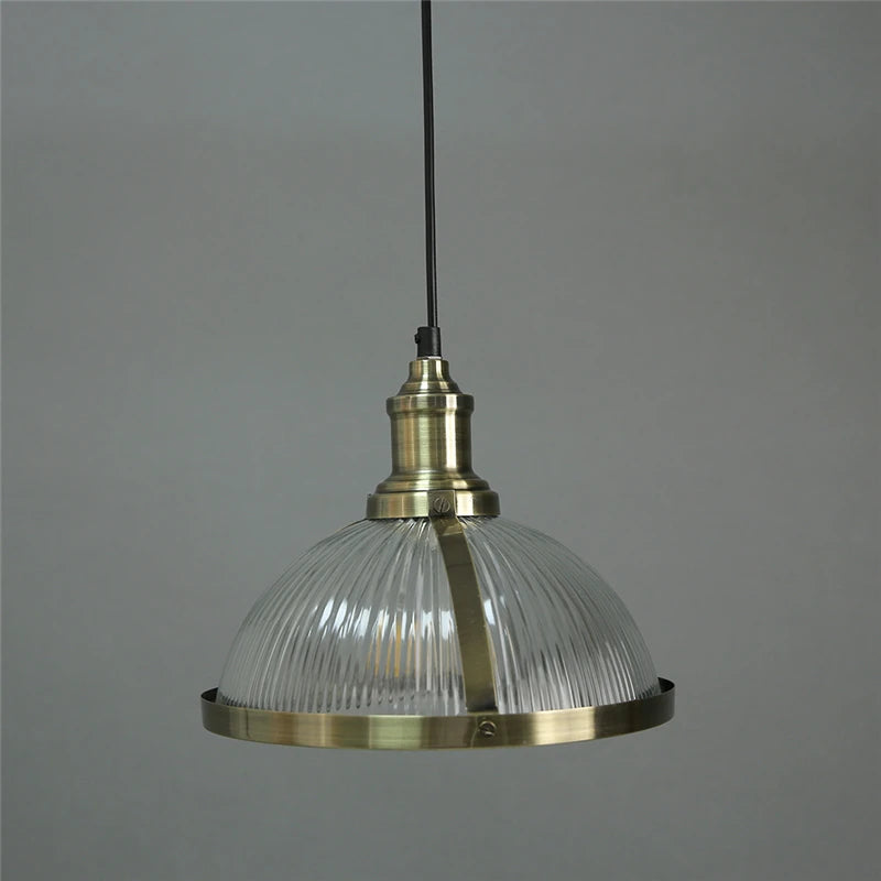 suspension rétro industrielle en verre pour intérieur moderne - vue 5 sur 7