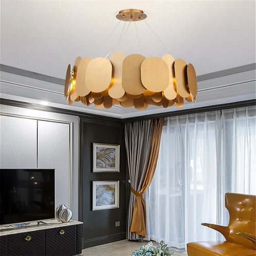 lustre à panneaux nordiques design pour décoration intérieure moderne - vue 6 sur 6