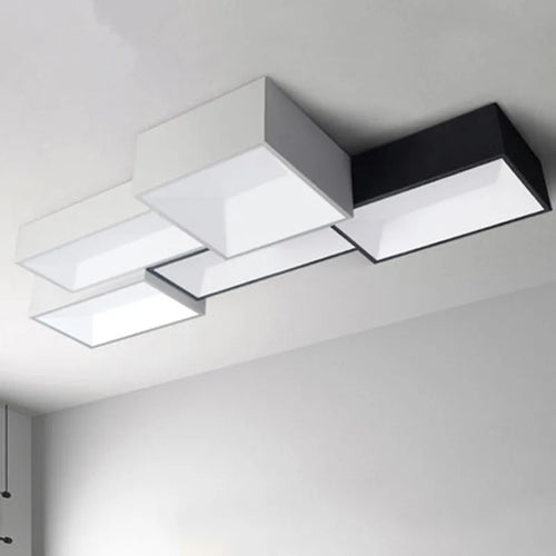 plafonnier led carré à intensité variable à monter soi-même - vue 4 sur 12