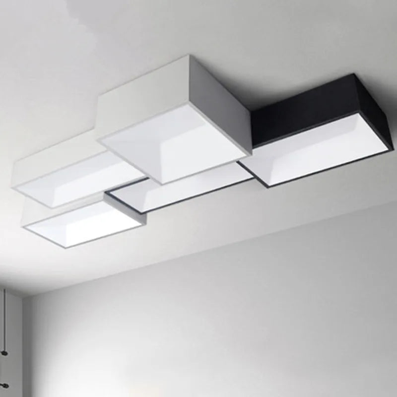 plafonnier led carré à intensité variable à monter soi-même - vue 4 sur 12