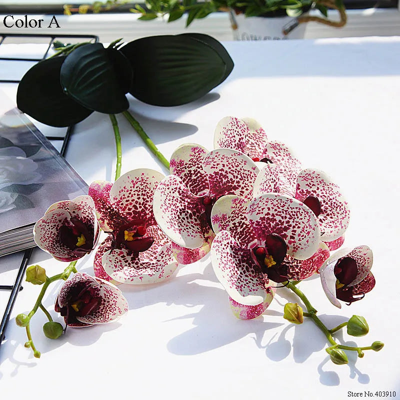 orchidée en latex luxe pour décoration mariage et événements - vue 23 sur 26