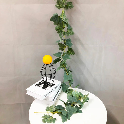 feuilles d'érable artificielles en rotin pour décoration intérieure et extérieure - vue 9 sur 8