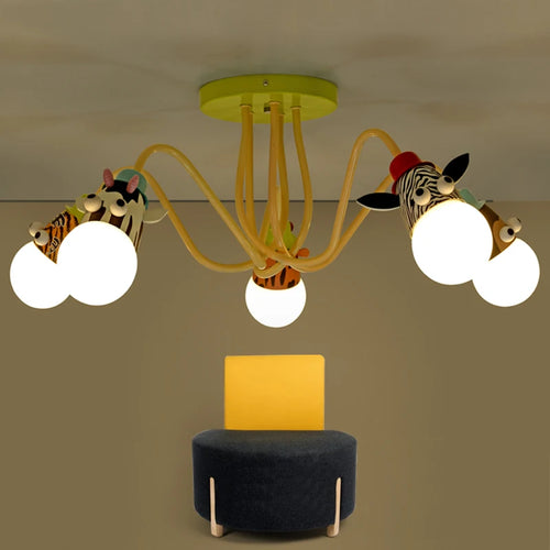 lustre animal pour chambre enfant et salle à manger - vue 4 sur 9