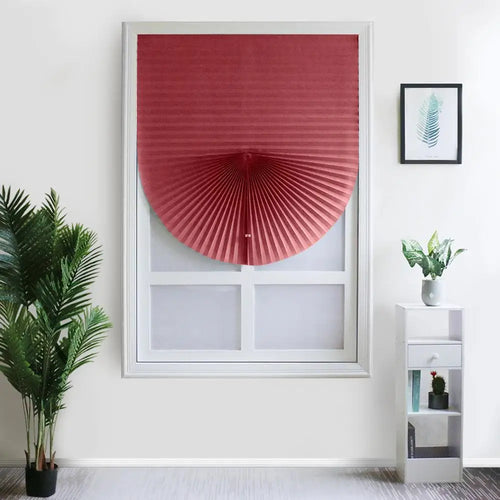 Store plisse occultant adhesif style zebre fenetre chambre - vue 18 sur 17