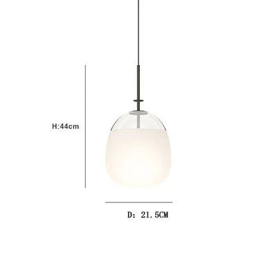 Suspension à tête unique en verre - vue 7 sur 8