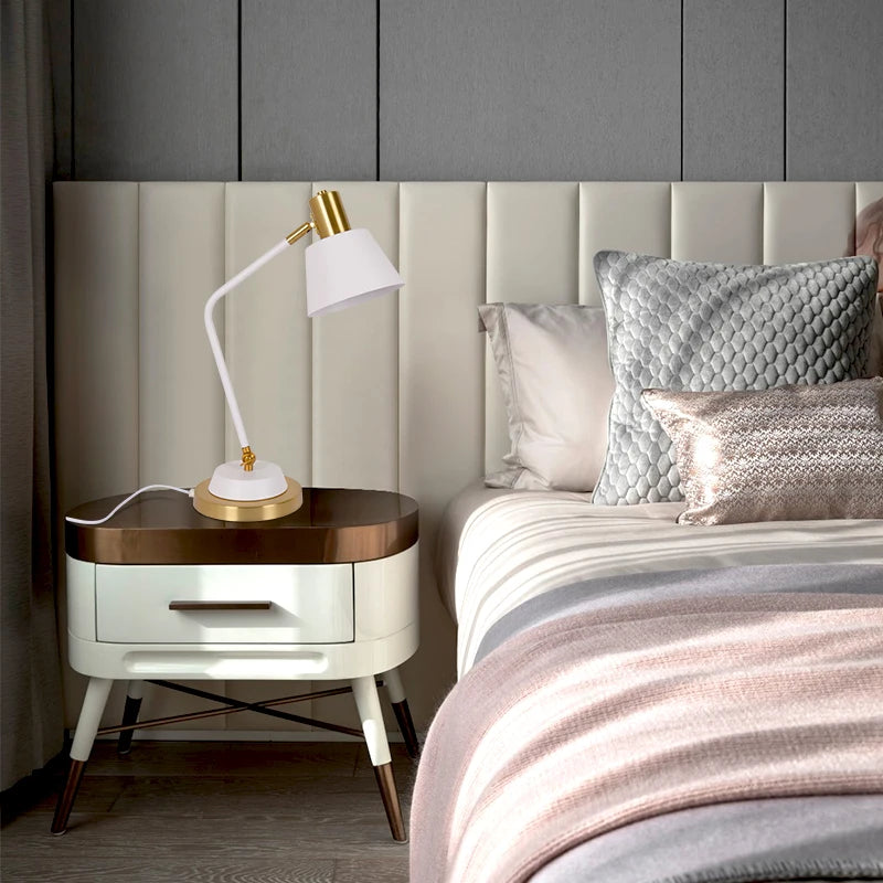 lampe à poser led nordique simple et romantique pour bureau et étude - vue 5 sur 10