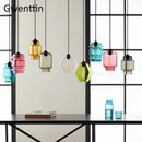 suspension moderne en verre teinté pour décoration intérieure