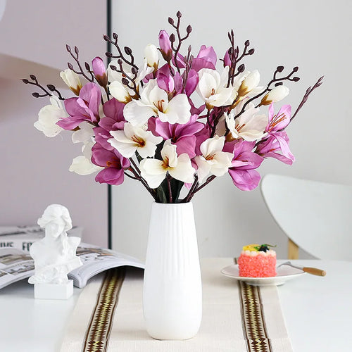 5 fourchettes têtes tangpu magnolia décoration florale mariage - vue 2 sur 10