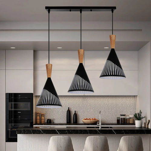 suspension loft vintage avec abat-jour industriel moderne - vue 4 sur 13