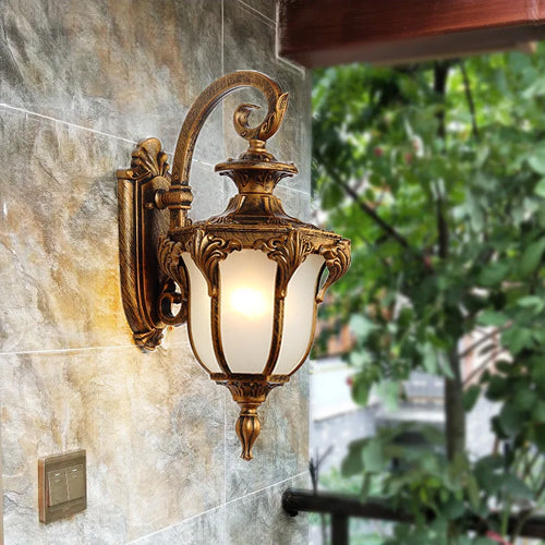applique murale extérieure rétro pour balcon et jardin - vue 3 sur 12