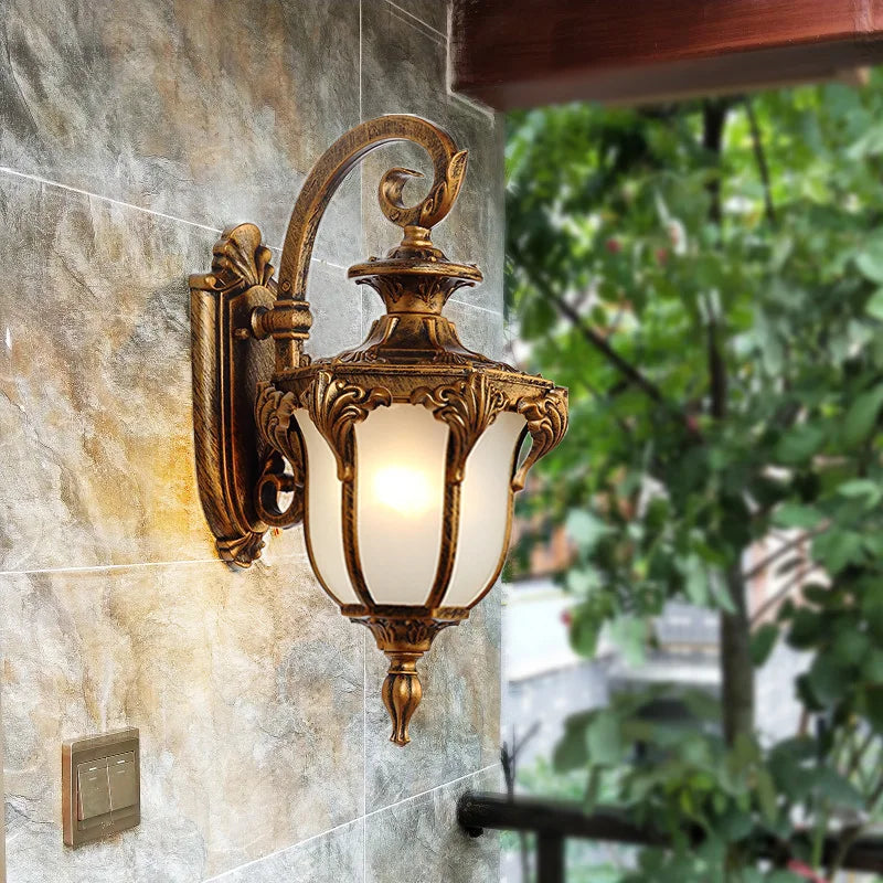 applique murale extérieure rétro pour balcon et jardin - vue 3 sur 12