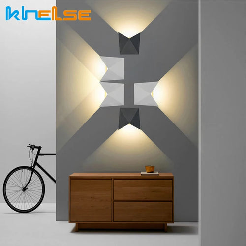 applique murale led design minimaliste créatif et moderne - vue 2 sur 9
