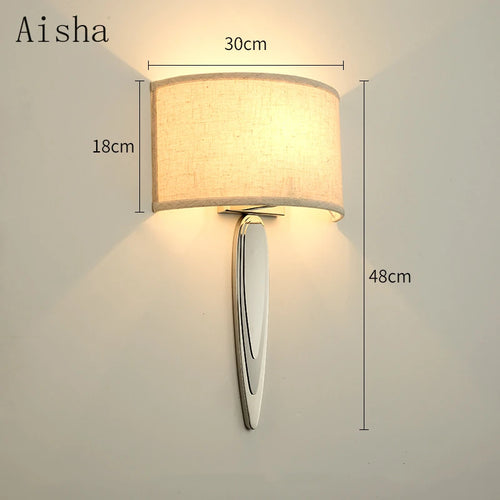 applique murale en tissu pour éclairage décoratif design moderne - vue 7 sur 10