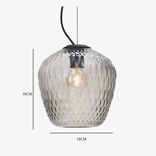 suspension rétro nordique en verre pour décoration intérieure