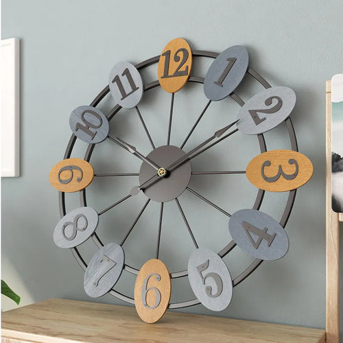 horloge murale silencieuse moderne pour décoration intérieure élégante - vue 3 sur 6