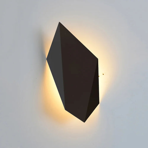 applique murale led nordique imitation pierre de bois pour hôtel - vue 2 sur 8