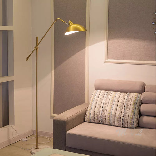 Lampadaire nordique Simple en or - vue 2 sur 8