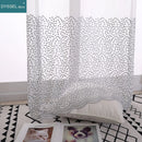 Rideau tulle brodé fleurs style européen salon chambre