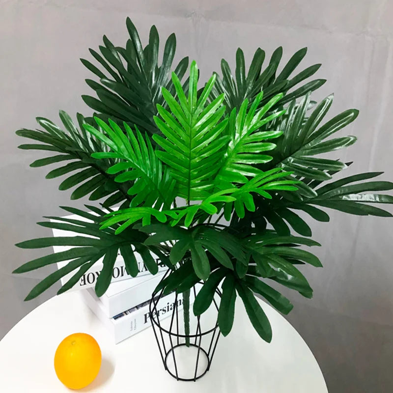plantes artificielles feuilles de palmier tropical décoration intérieure - vue 2 sur 6