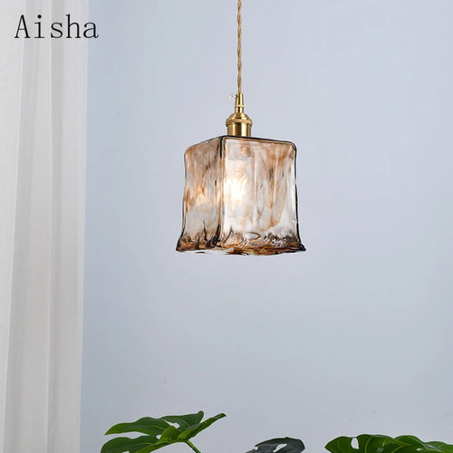 suspension en verre rétro style industriel pour intérieur décoratif - vue 4 sur 11