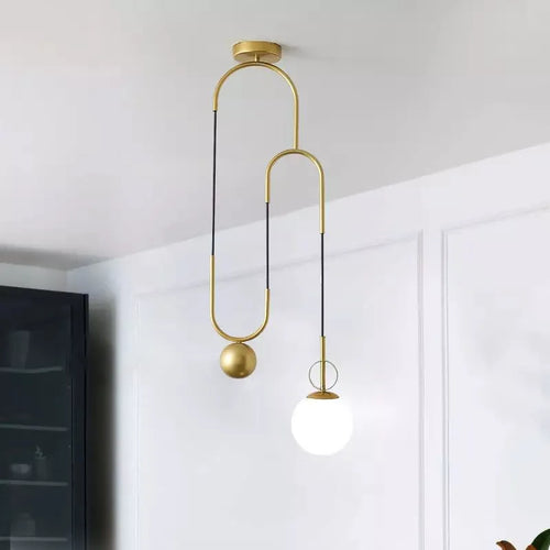 suspension boule en verre design créatif pour intérieur - vue 2 sur 7