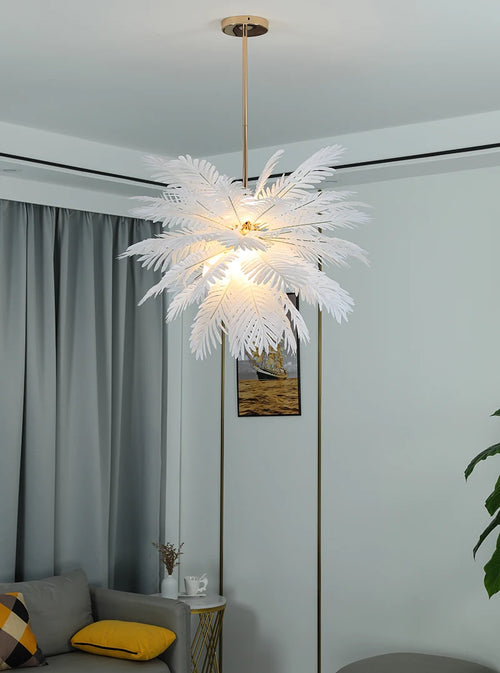 lustre moderne à feuilles d'arbre design pour intérieur - vue 5 sur 6