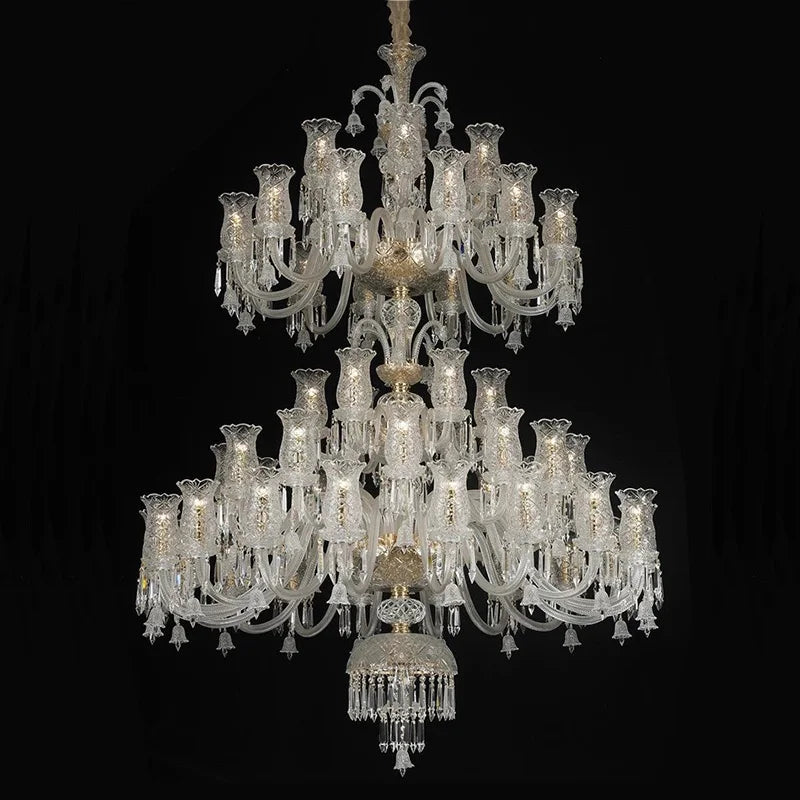 lustre en cristal européen pour décoration moderne et élégante - vue 3 sur 25