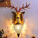 applique murale rétro européenne buckhorn foyer design nordique
