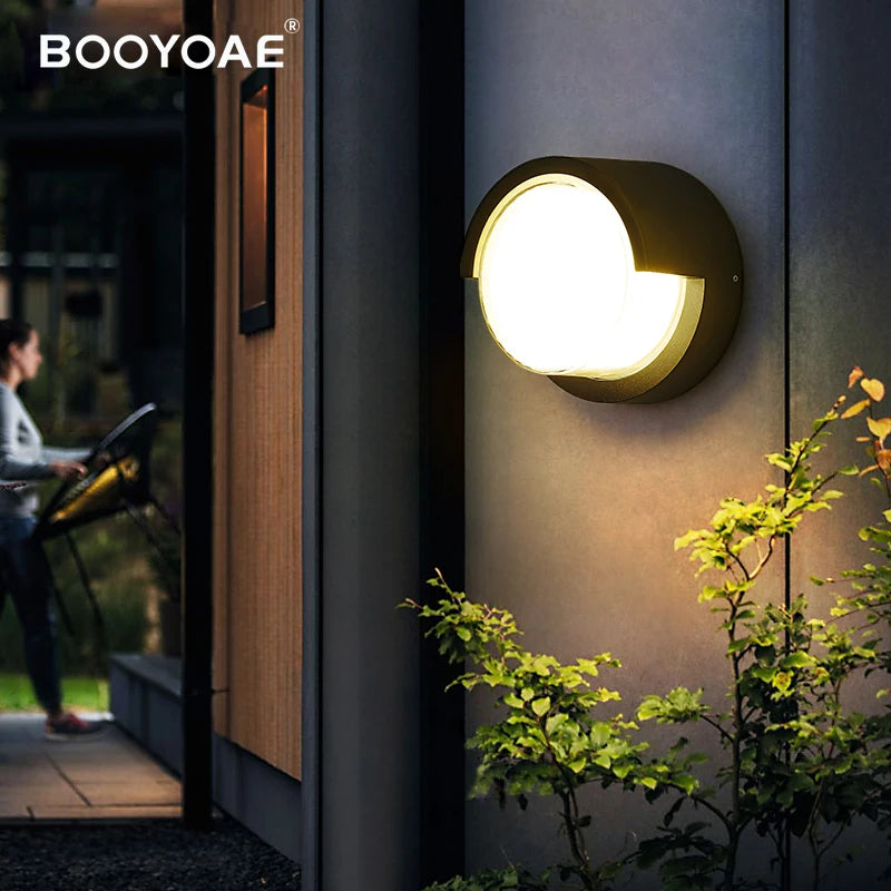 Éclairage mural extérieur moderne étanche IP54 porche balcon terrasse lampe applique jardin en aluminium décor à la maison applique murale lampe - vue 3 sur 10