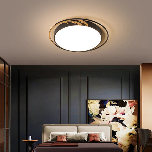 plafonnier led rond avec télécommande pour décoration intérieure - vue 3 sur 8