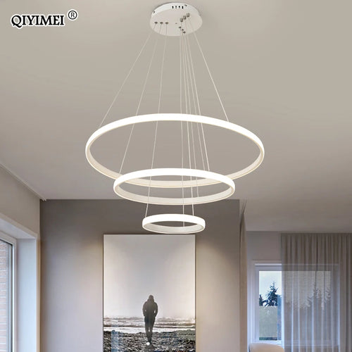 lampe led suspendue en aluminium luminaire décoratif d'intérieur nouveau - vue 4 sur 5