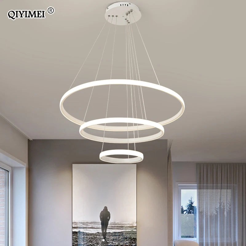 lampe led suspendue en aluminium luminaire décoratif d'intérieur nouveau - vue 4 sur 5