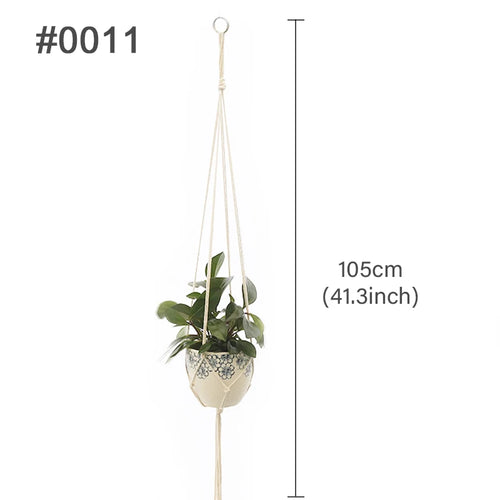 suspension macramé pour plantes et décoration murale naturelle - vue 13 sur 20