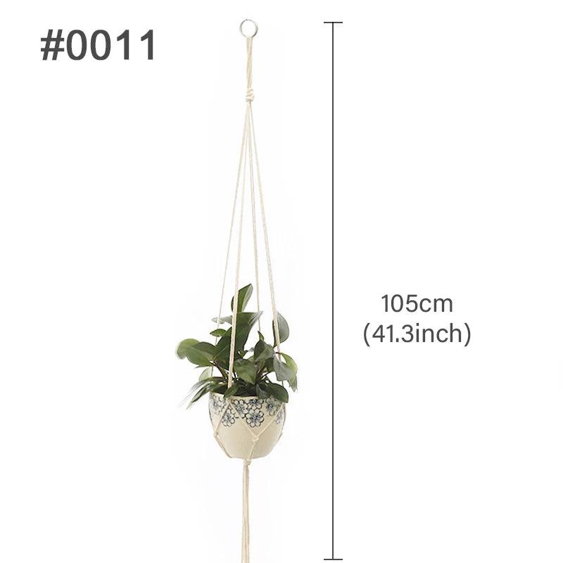 suspension macramé pour plantes et décoration murale naturelle - vue 12 sur 20