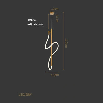 suspension design en forme de notes de musique élégantes - vue 9 sur 22
