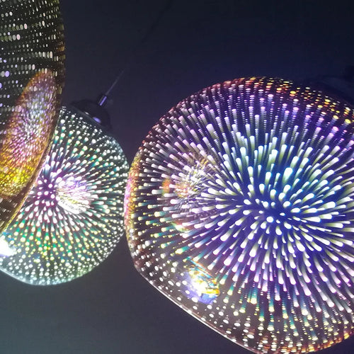 lampe led suspendue design nordique moderne décorative feu d'artifice - vue 5 sur 9