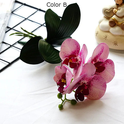 mini branche dorchidée artificielle pour décoration de mariage et domicile - vue 12 sur 13