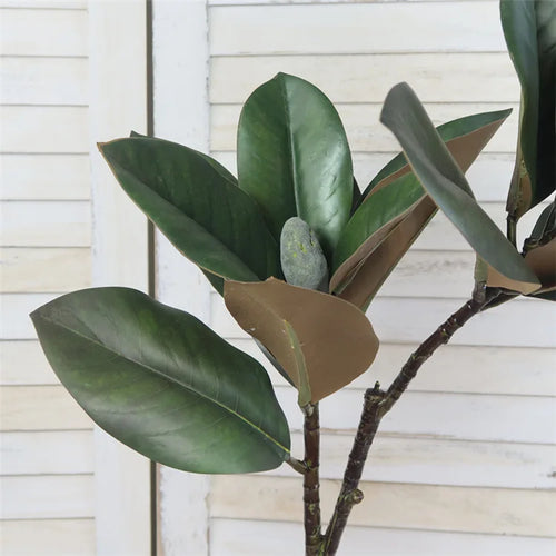 branche de magnolia artificiel grande taille pour décoration intérieure - vue 4 sur 6