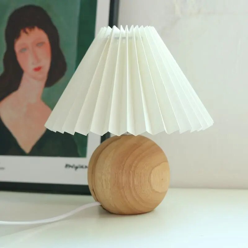 Lampe de table plissée coréenne - vue 12 sur 25