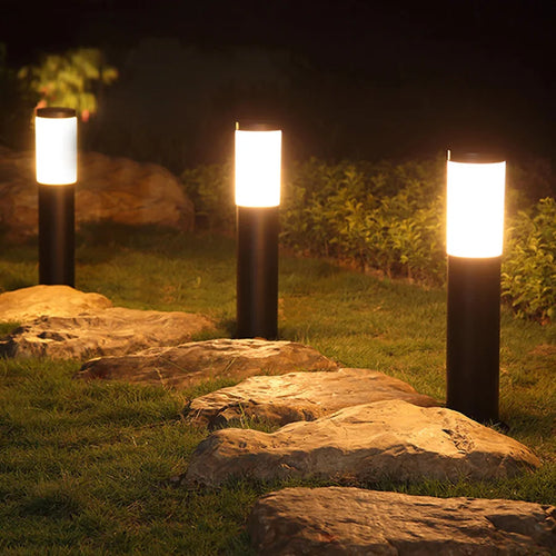 lampe extérieure en acier inoxydable pour jardin et allée - vue 4 sur 6