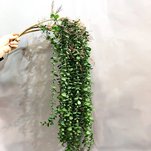 plantes artificielles en rotin d'eucalyptus pour décoration murale et extérieure - vue 2 sur 8