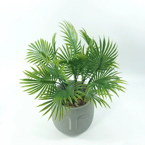 plantes artificielles monstera et palmier pour décoration intérieure et extérieure - vue 10 sur 13