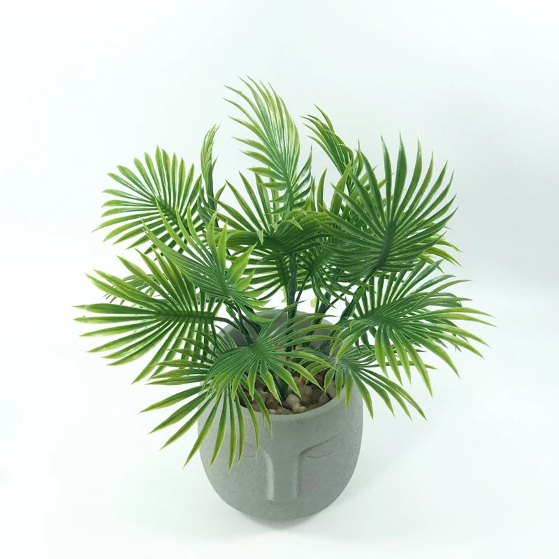 plantes artificielles monstera et palmier pour décoration intérieure et extérieure - vue 9 sur 13