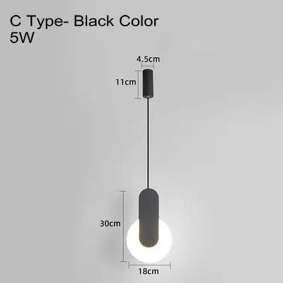 lampe suspension scandinave moderne led long câble