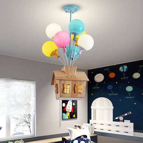Lustre enfant en forme de ballon - vue 3 sur 9