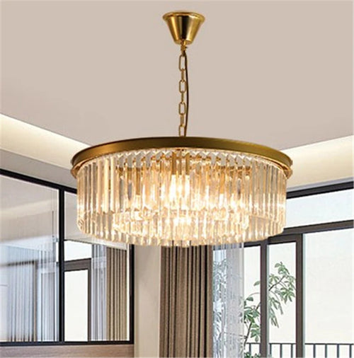 lustre en cristal de luxe pour décoration intérieure - vue 6 sur 8