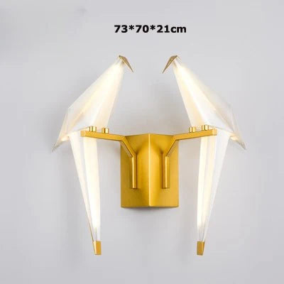 lampe postmoderne en fer acrylique pour amoureux des oiseaux - vue 19 sur 21