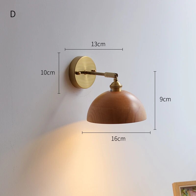 Applique murale en bois avec chaîne à tirer - vue 15 sur 18