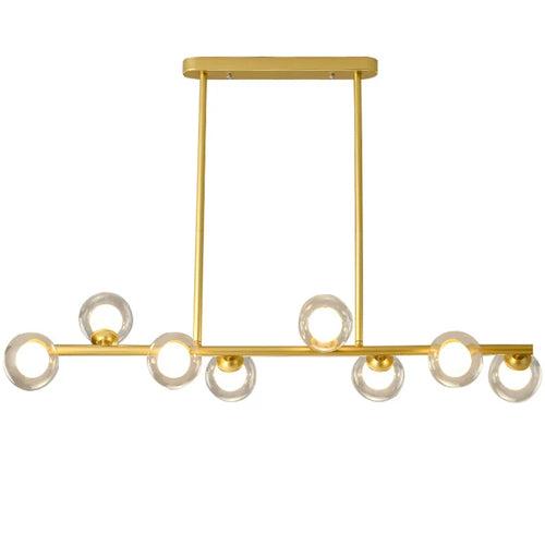 2024Modern LED Chandelier Black and Gold Long Glass Ball Chandeliers for Living Room Dinning Room Lustre,Samsarah Lighting - vue 7 sur 18