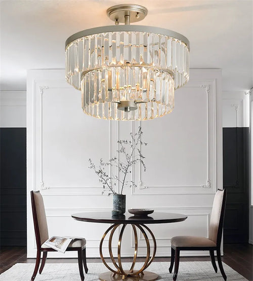 plafonnier en cristal luxe moderne minimaliste créatif design élégant - vue 3 sur 6
